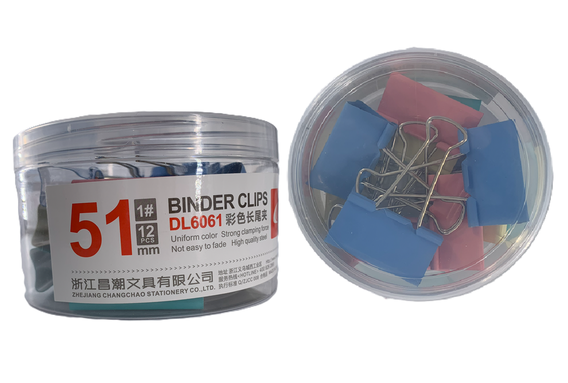 GANCHO DBL CLIPS 51MM 12UND UNICOLORES DL