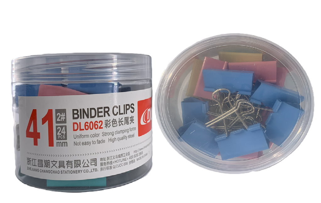 GANCHO DBL CLIPS 41MM 24UND UNICOLORES DL