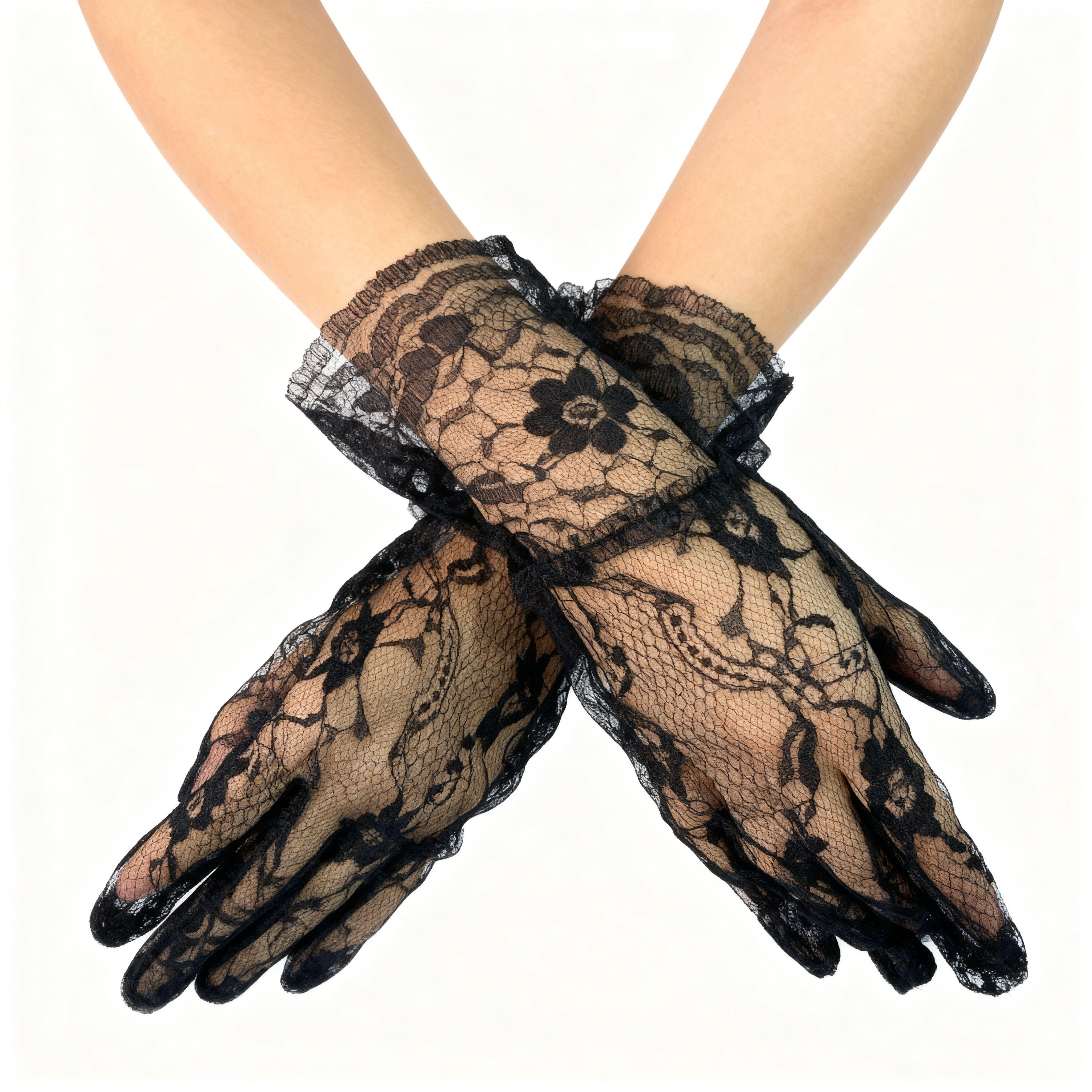 GUANTES CORTOS CALADOS