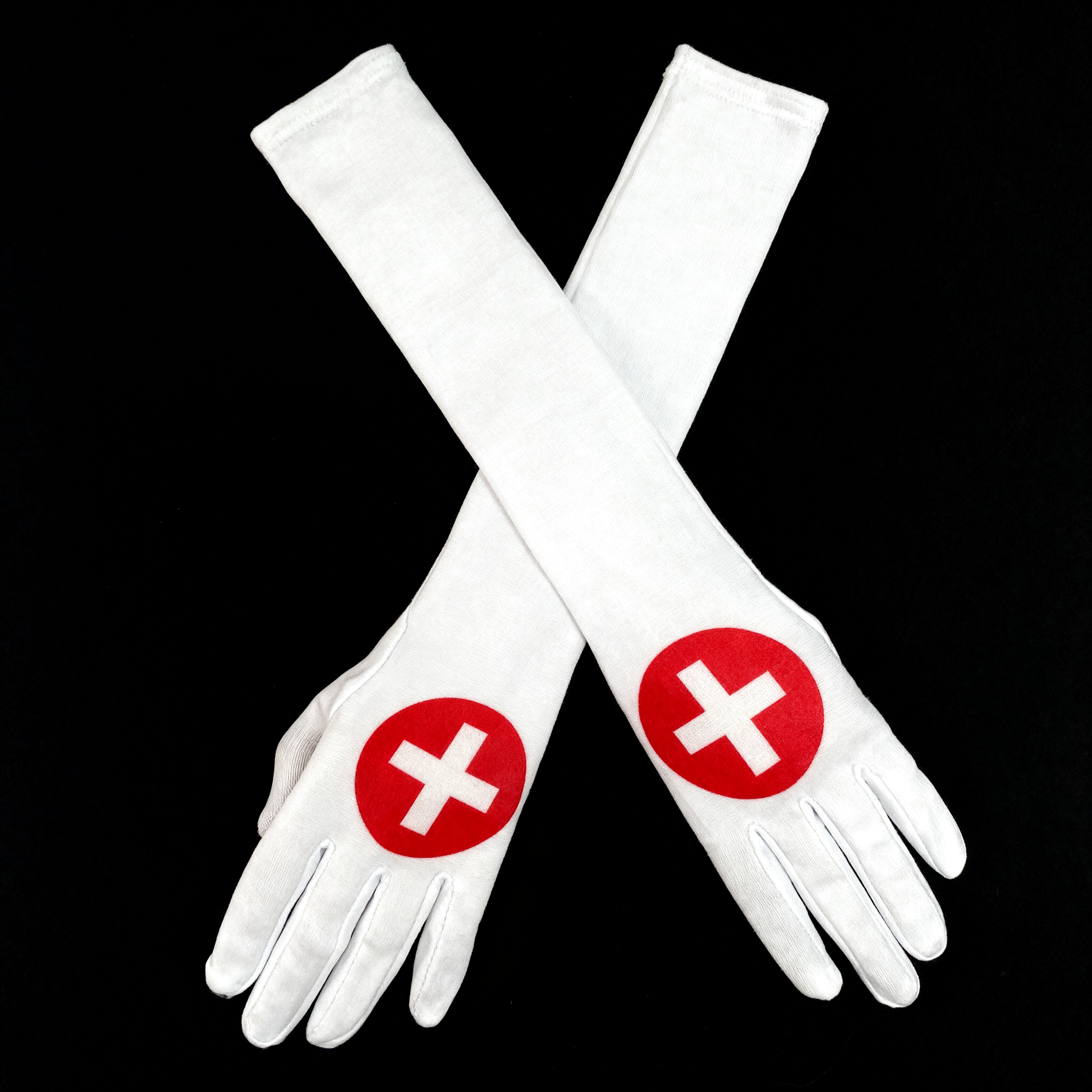 GUANTES LARGOS DE ENFERMERA BLANCO