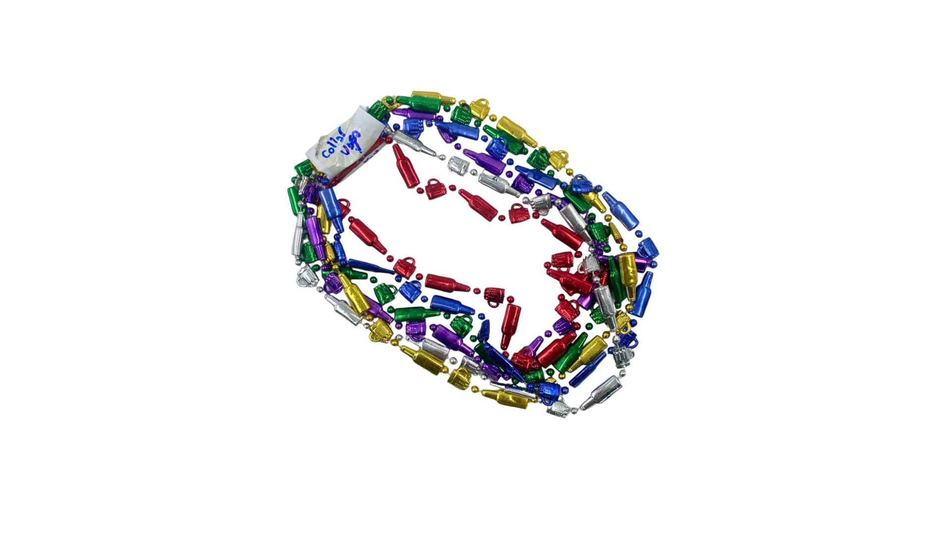 COLLAR DE PEPAS TAZAS Y BOTELLAS