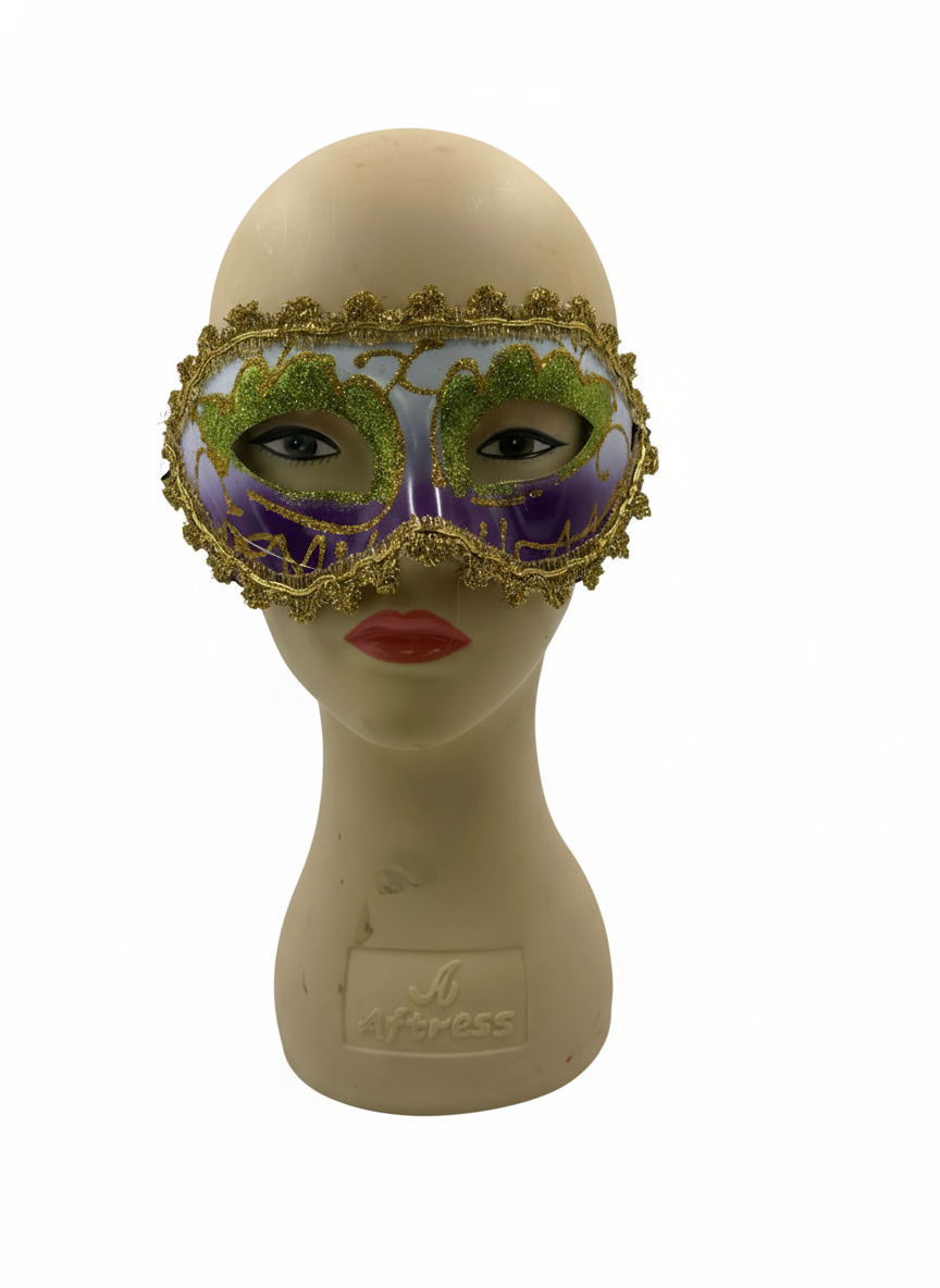 ANTIFAZ RIGIDO BORDE DECORADO AZUL