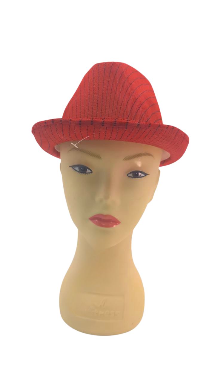 SOMBRERO GANGSTER DE TELA RAYADA