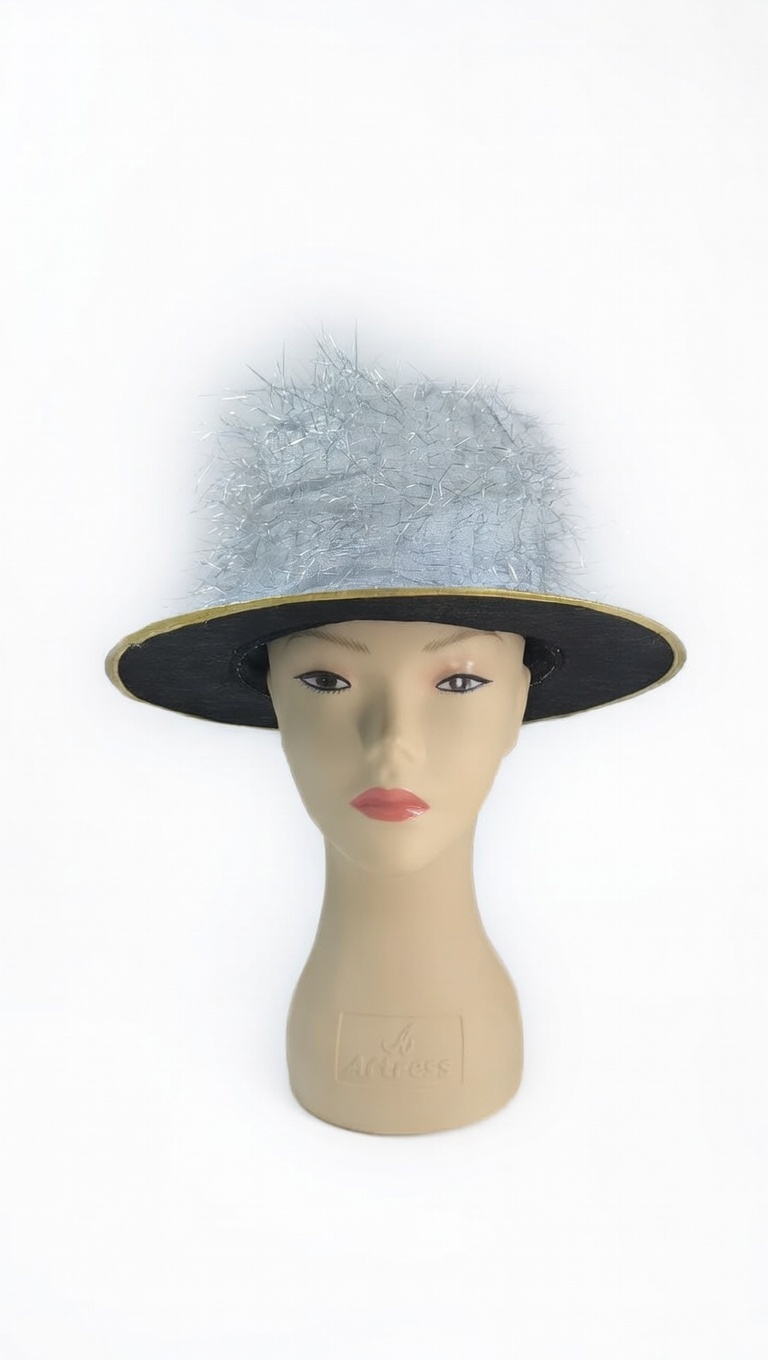 GORRO TELA CON FLEQUILLOS