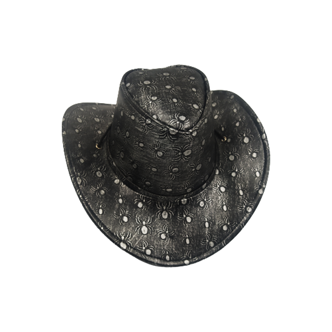 SOMBRERO VAQUERO ARANAS NEGRO