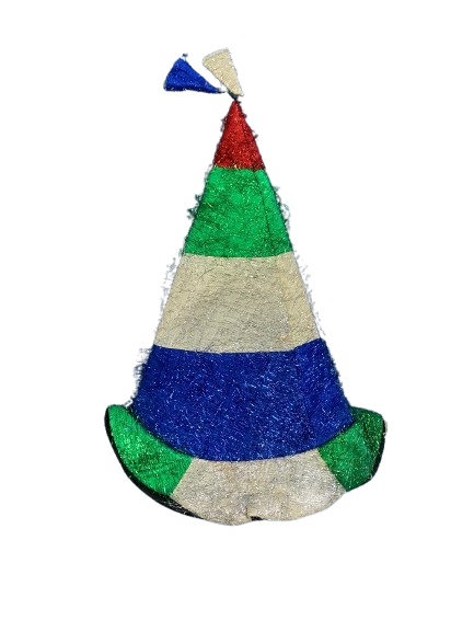 GORRO MAGO CON FLECOS MULTICOLOR