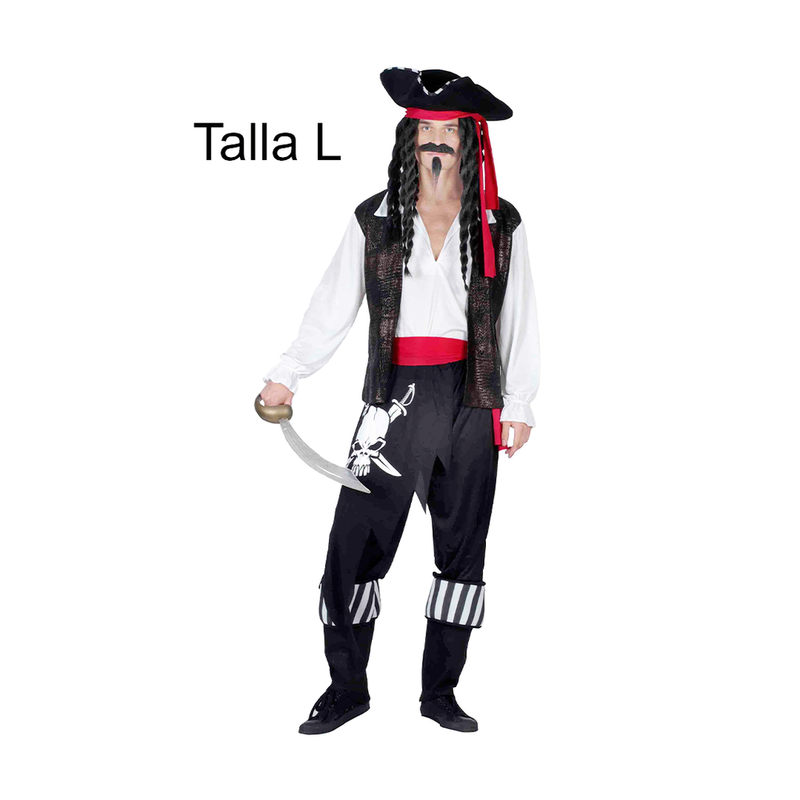 DISFRAZ CAPITAN PIRATA ADULTO T L