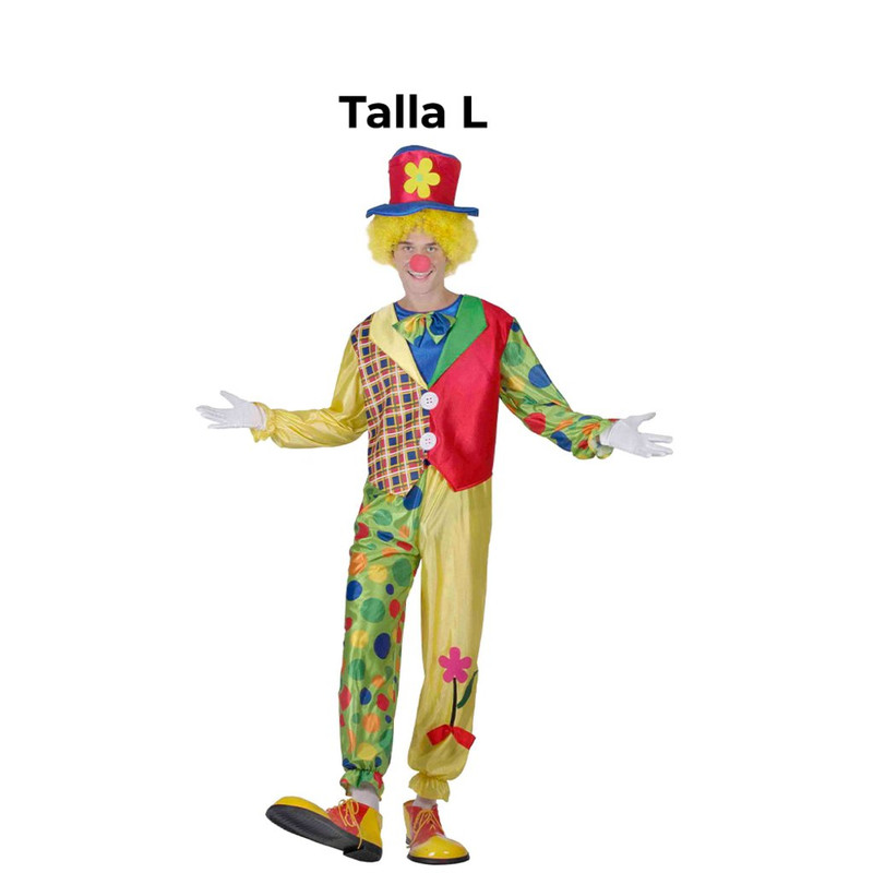 DISFRAZ PAYASO ADULTO T L