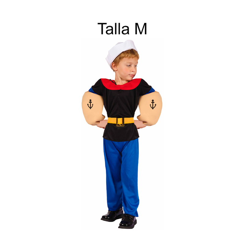 DISFRAZ MARINERO POPEYE BEBE T M