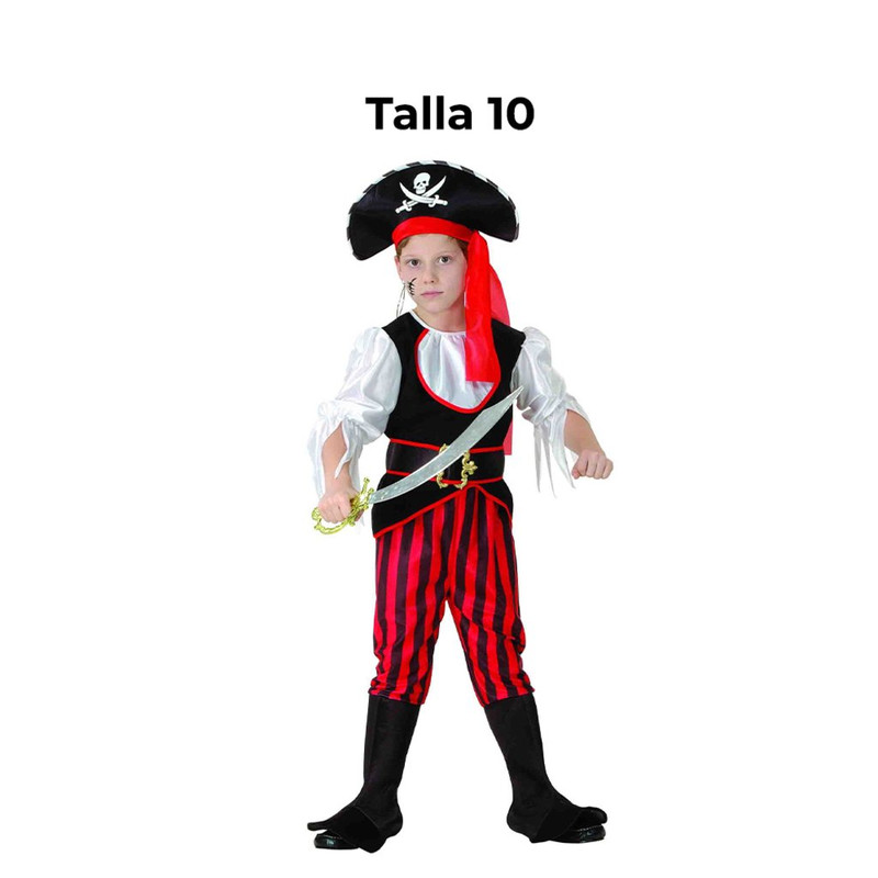 DISFRAZ PIRATA NINO T 10