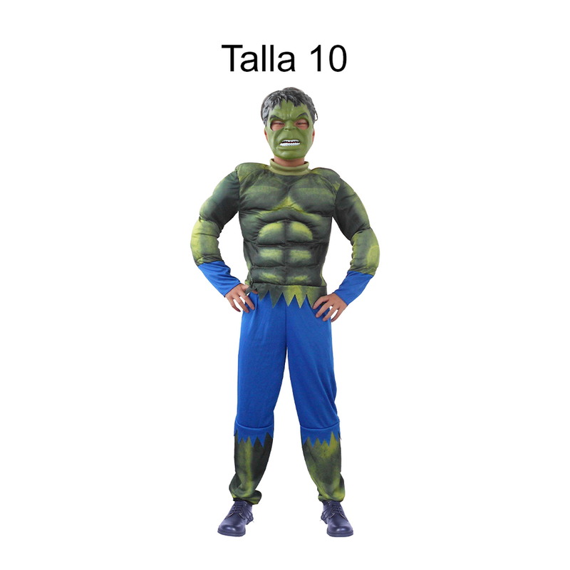 DISFRAZ HULK NINO T 10