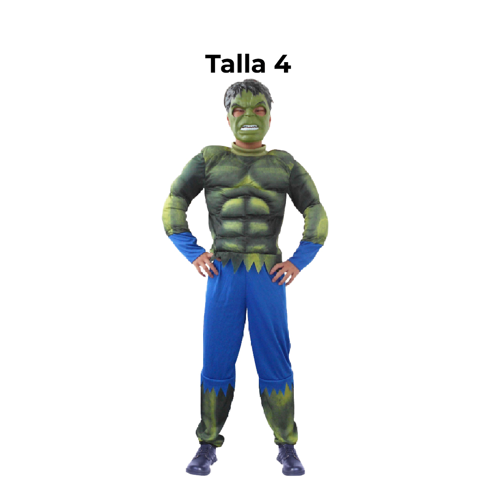 DISFRAZ HULK NINO T 4