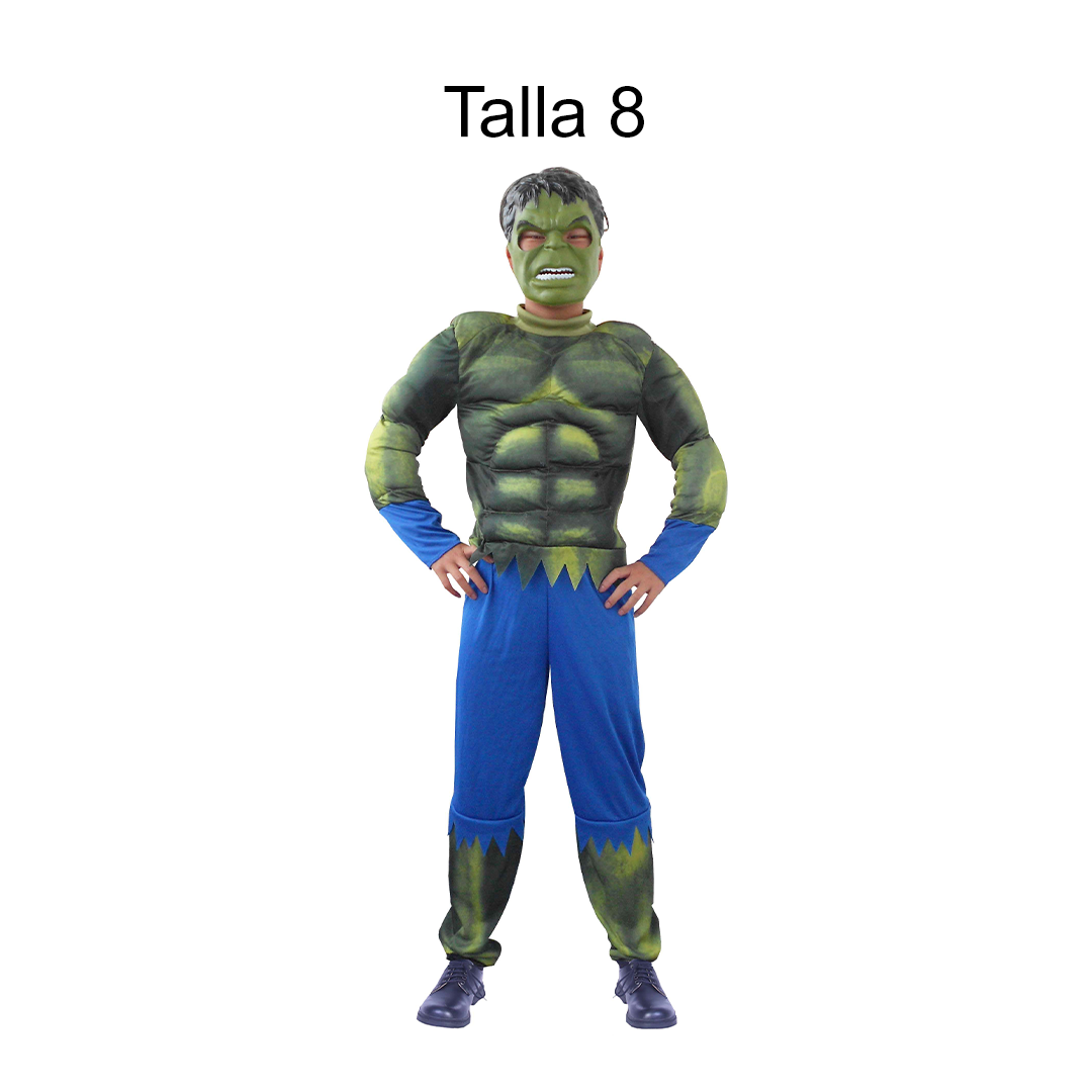 DISFRAZ HULK NINO T 8