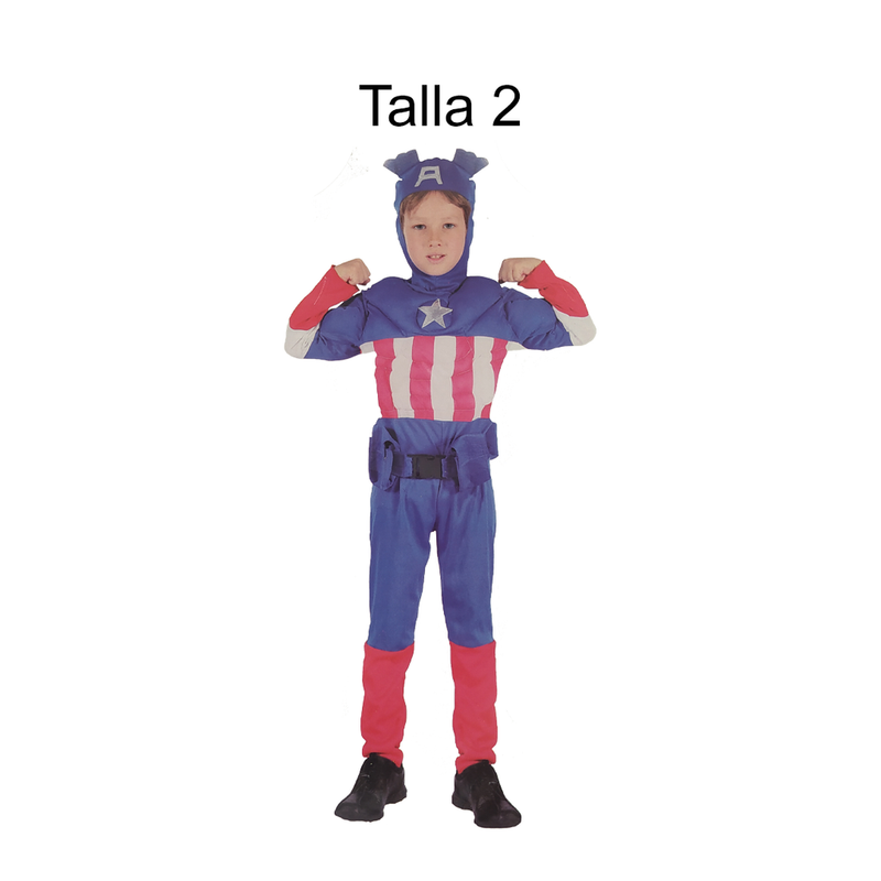 DISFRAZ CAPITAN HEROICO NINO T 2