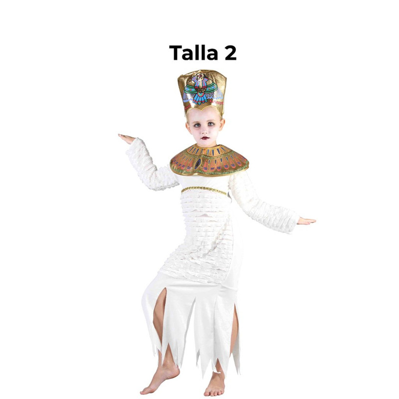 DISFRAZ REINA MOMIA NINA T 2