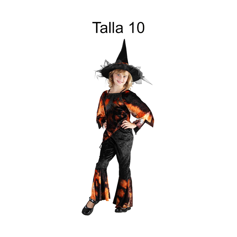 DISFRAZ BRUJITA MODERNA NINA T 10