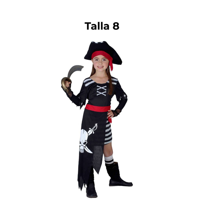 DISFRAZ PIRATA NINA T8