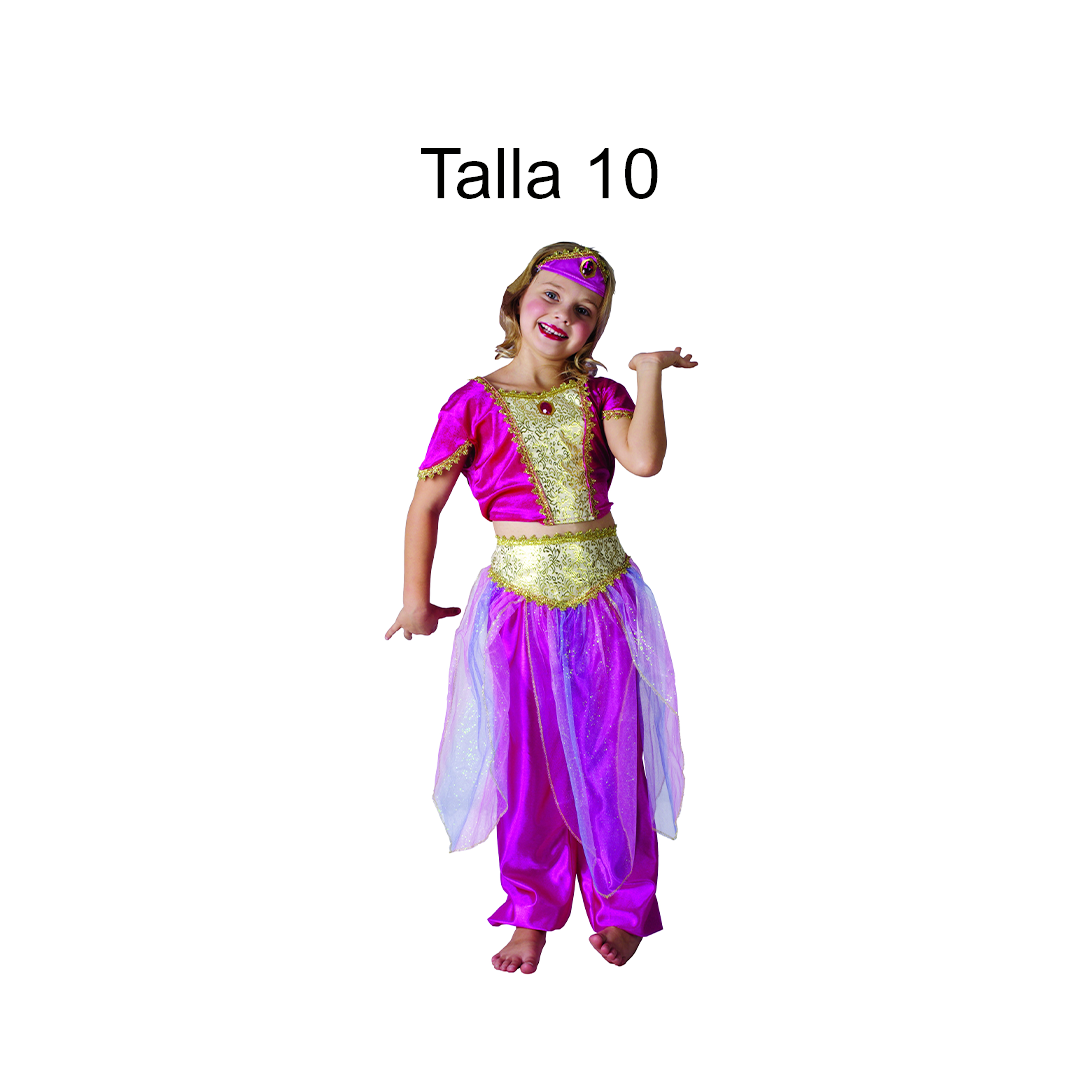 DISFRAZ BAILARINA ARABE NINA T 10