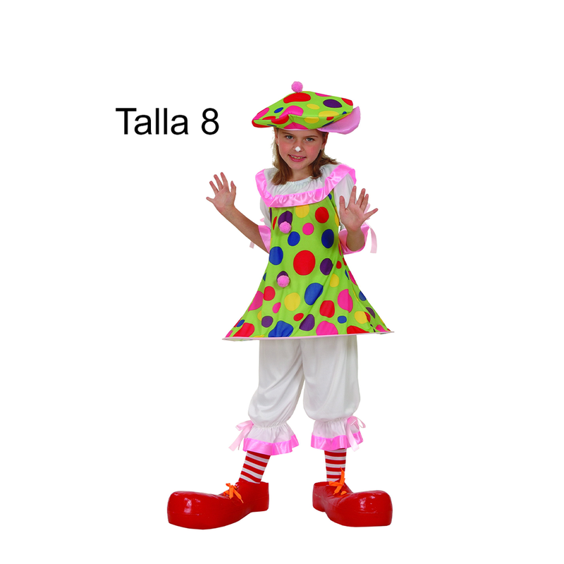 DISFRAZ PAYASITA NINA T 8 FCAK0044.8