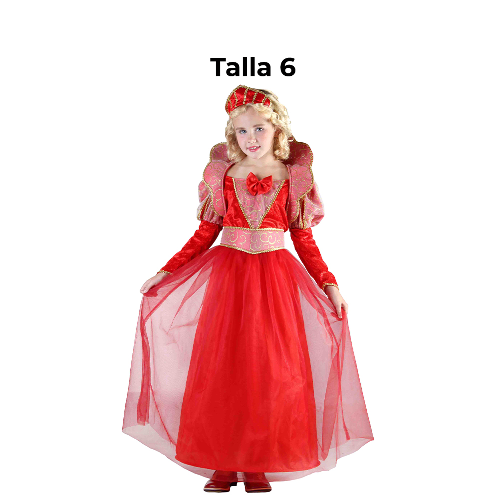 DISFRAZ REINA NINA T 6