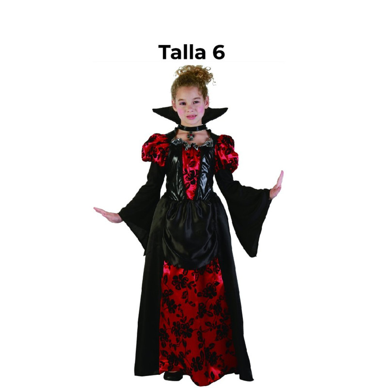 DISFRAZ VAMPIRESA NINA T 6 FCAK0049.6