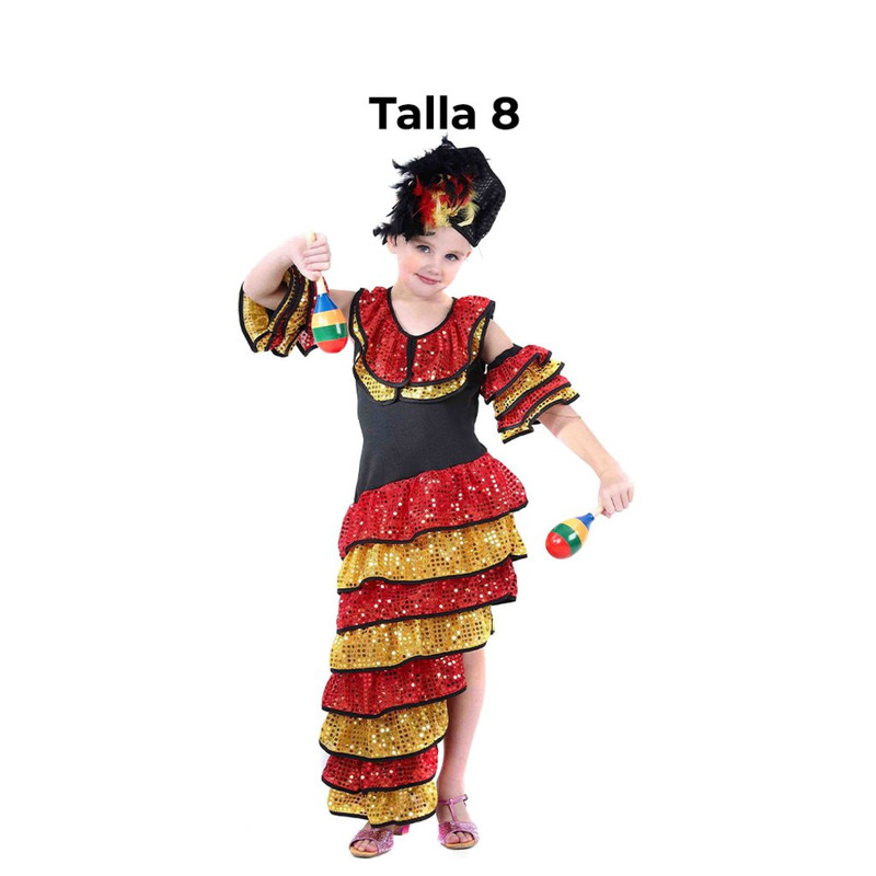 DISFRAZ RUMBERA NINA T 8