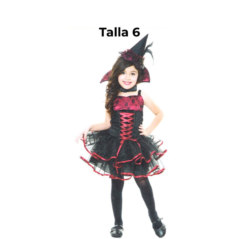 DISFRAZ VAMPIRESA NINA T 6 FCCK0003.6