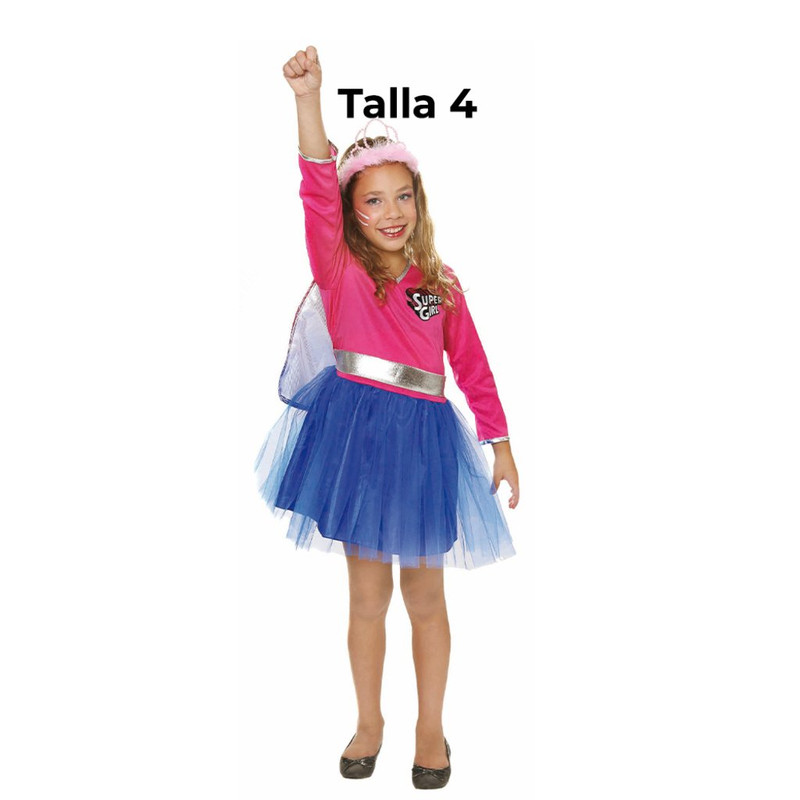 DISFRAZ SUPER NINA T 4