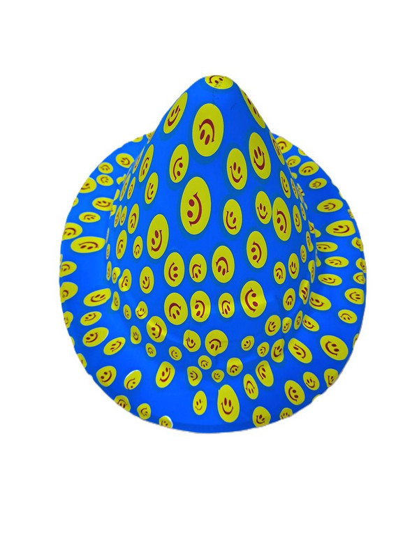SOMBRERO PLASTICO CONO CARITA FELIZ