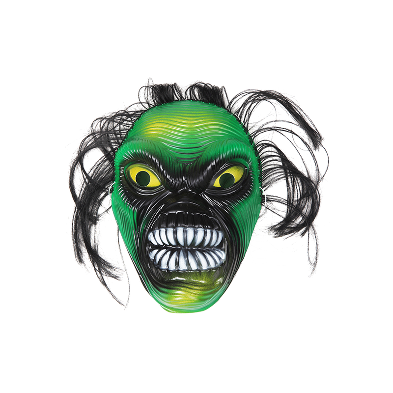 MASCARA PLASTICA MONSTRUO CON CABELLO