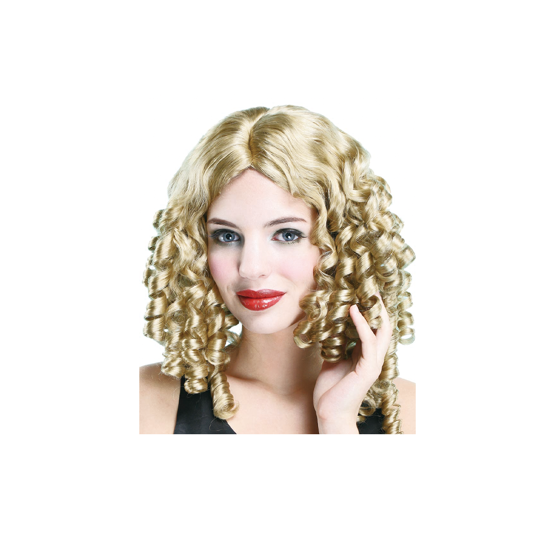 PELUCA ONDULADA RULOS MEDIANA CATIRA