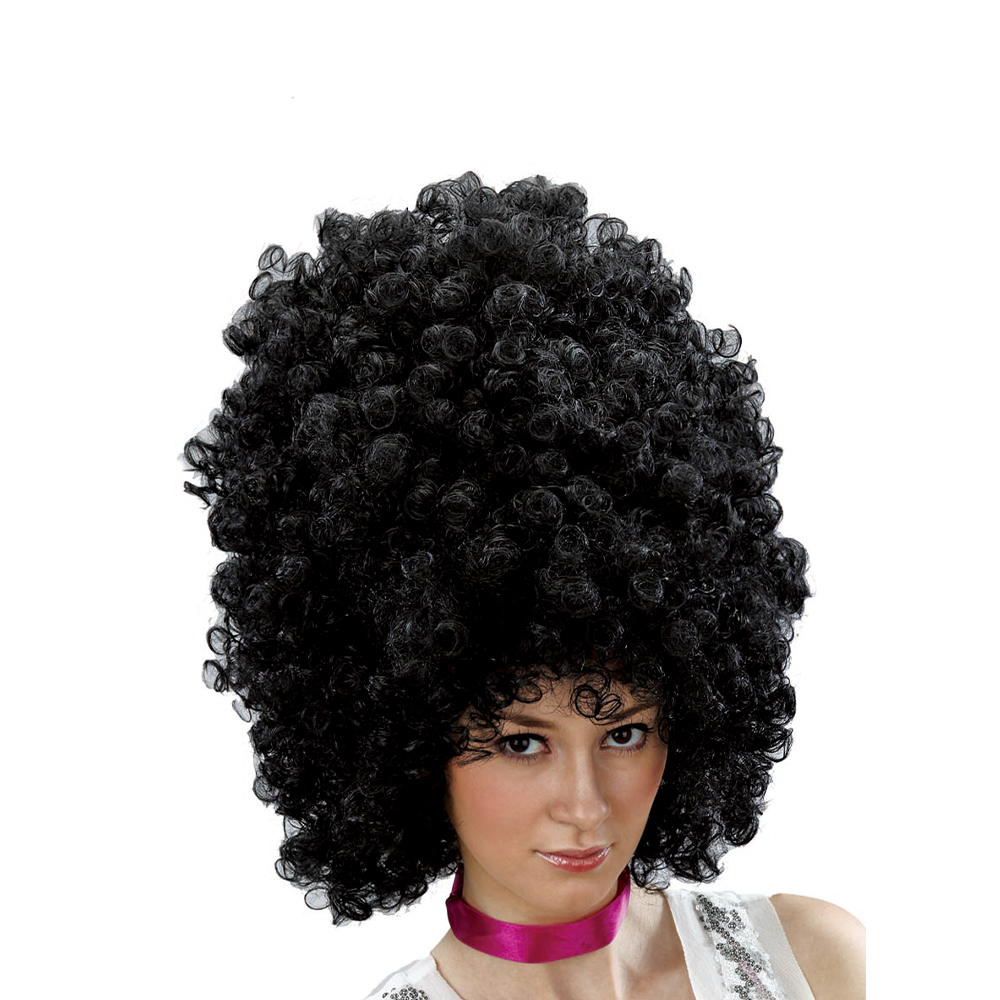PELUCA AFRO ALTO NEGRO