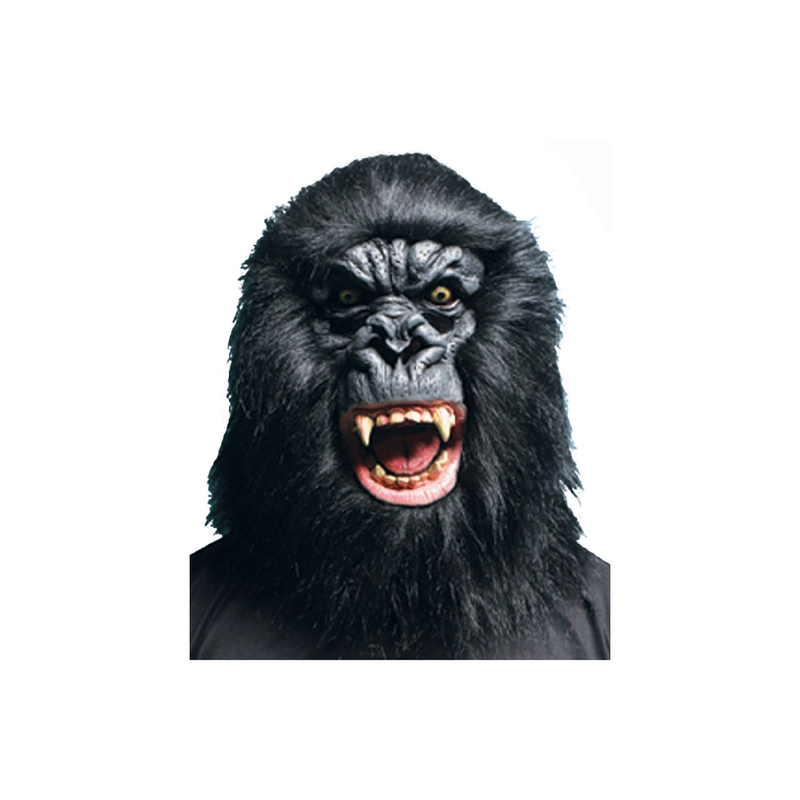 MASCARA LATEX GORILA NEGRA