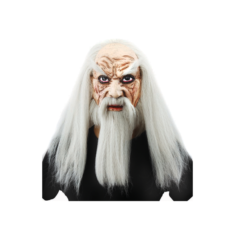 MASCARA LATEX VIEJO BARBA GRIS