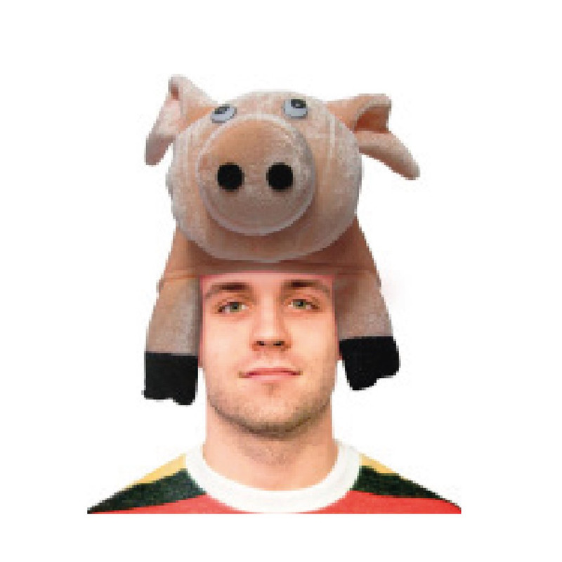 GORRO COCHINO ROSADO