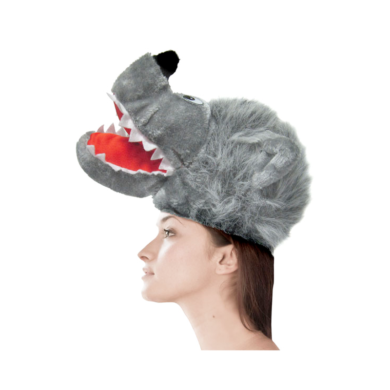 GORRO LOBO GRIS