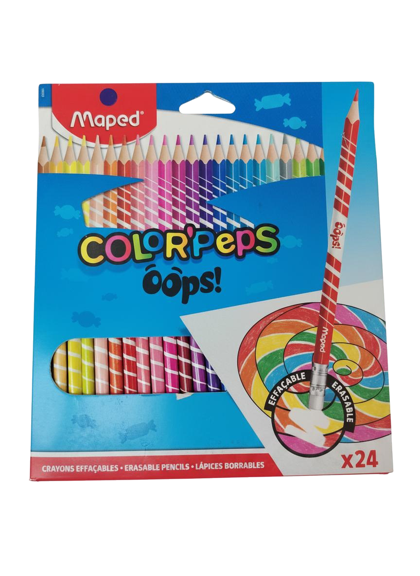 COLORES MAPED OOPS BORRABLES 24 UNID
