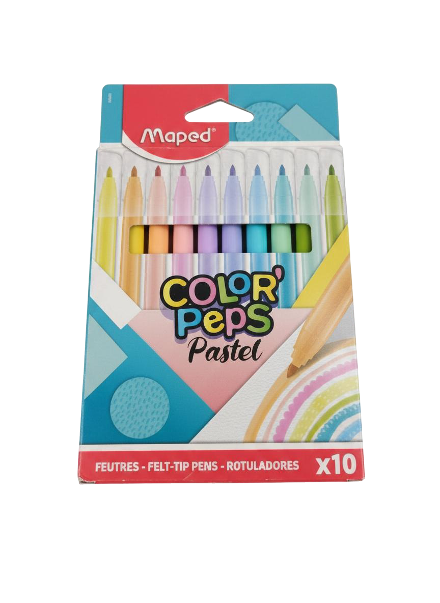 MARCADOR MAPED COLOR PETS PASTEL10 UNID