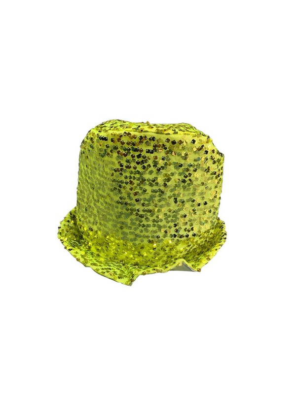 GORRO ALTO LENTEJUELA VERDE