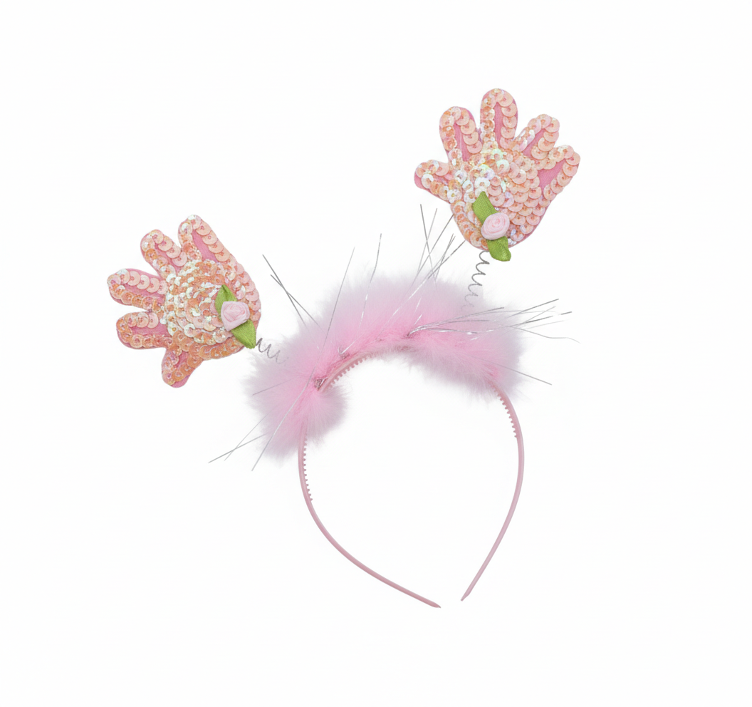 CINTILLO MANOS LENTEJUELAS