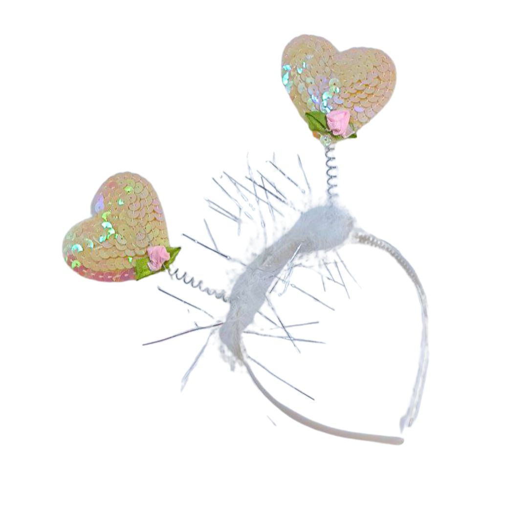 CINTILLO CORAZON LENTEJUELAS