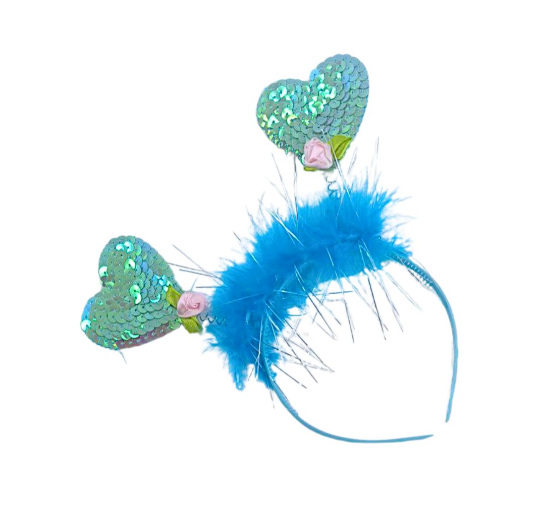 CINTILLO CORAZON LENTEJUELAS