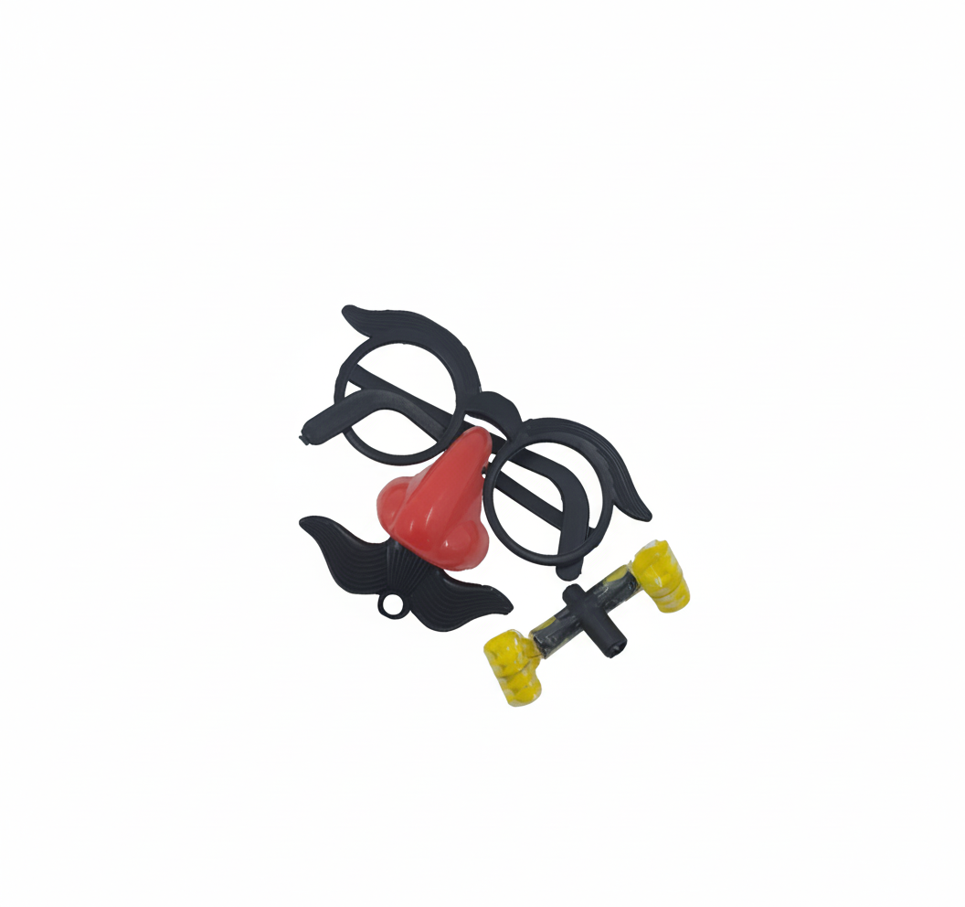 LENTES CON NARIZ BIGOTE Y PITO