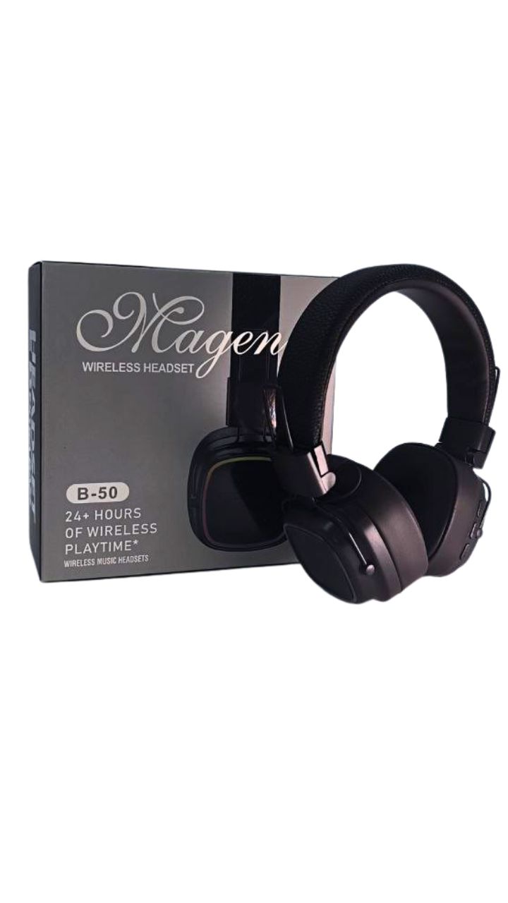 AUDIFONO INALAMBRICOS ,MICRO SD/AUX LINE IN, SEMI CUERO MAGENA