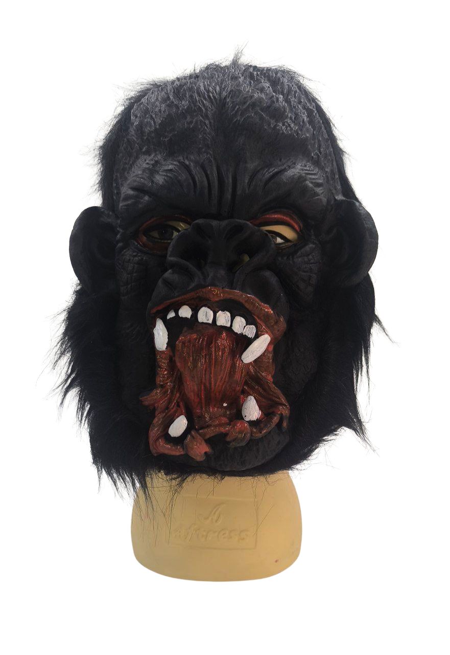 MASCARA LATEX GORILLA BOCA ABIERTA