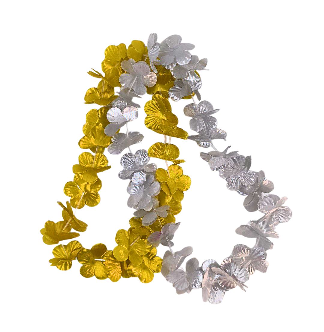 COLLAR HAWAIANO METALIZADO DORAD/PLAT