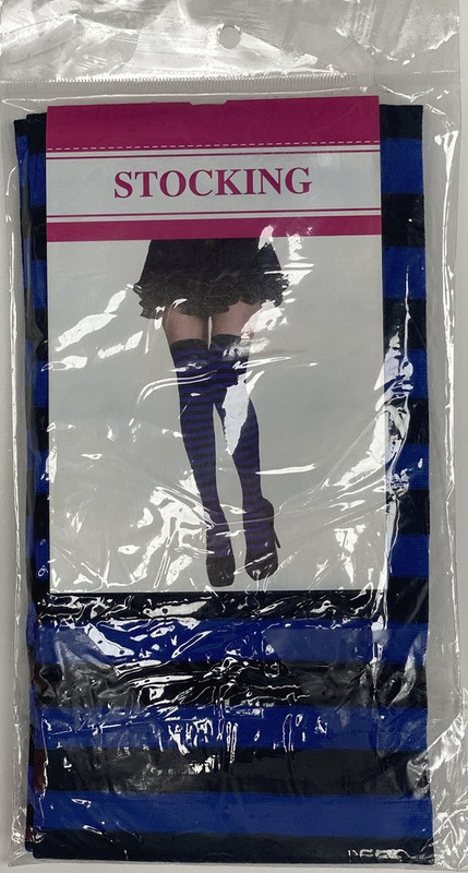 MEDIAS DE RAYAS AZUL Y NEGRO