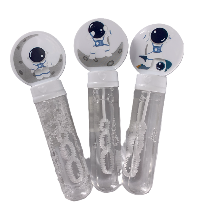 TUBO DE BURBUJAS ASTRONAUTA 14CM