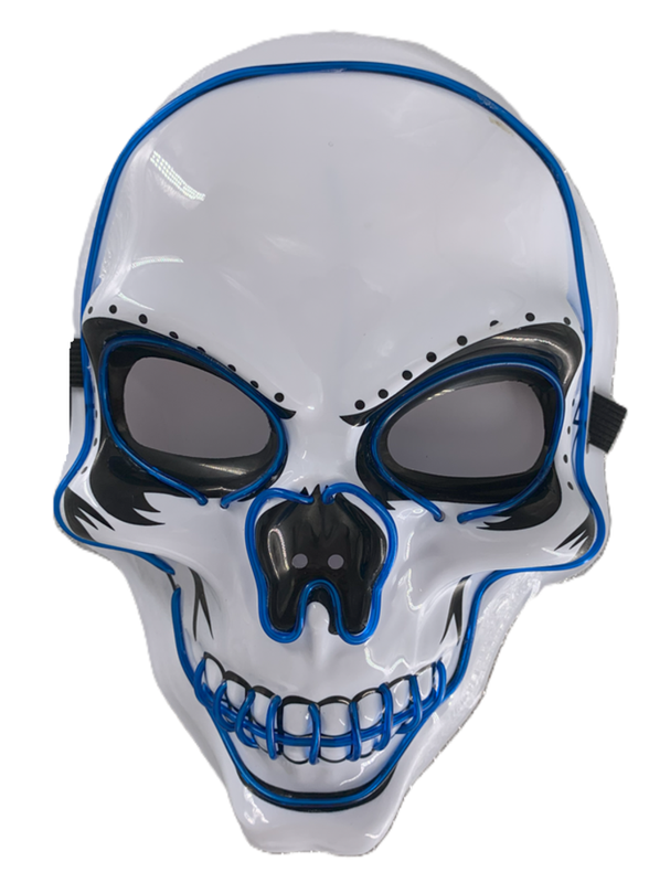 MASCARA CALAVERA  PLASTICA LED