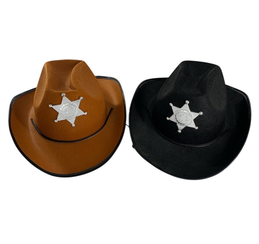 SOMBRERO VAQUERO 39*35CM SHERIFF